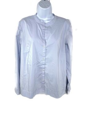 J. Jill Light Blue Button-Down Long Sleeve Shirt